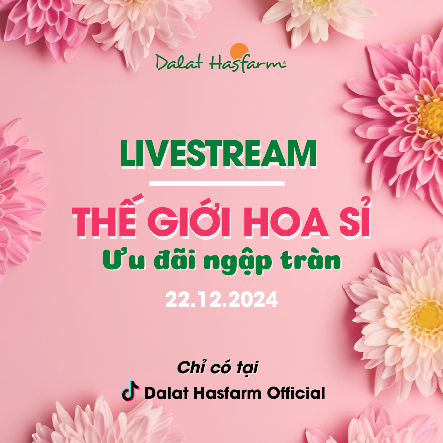 [Livestream 22.12.2024] Trải Nghiệm Mua Hoa Sỉ Online Với Ưu Đãi Hấp Dẫn