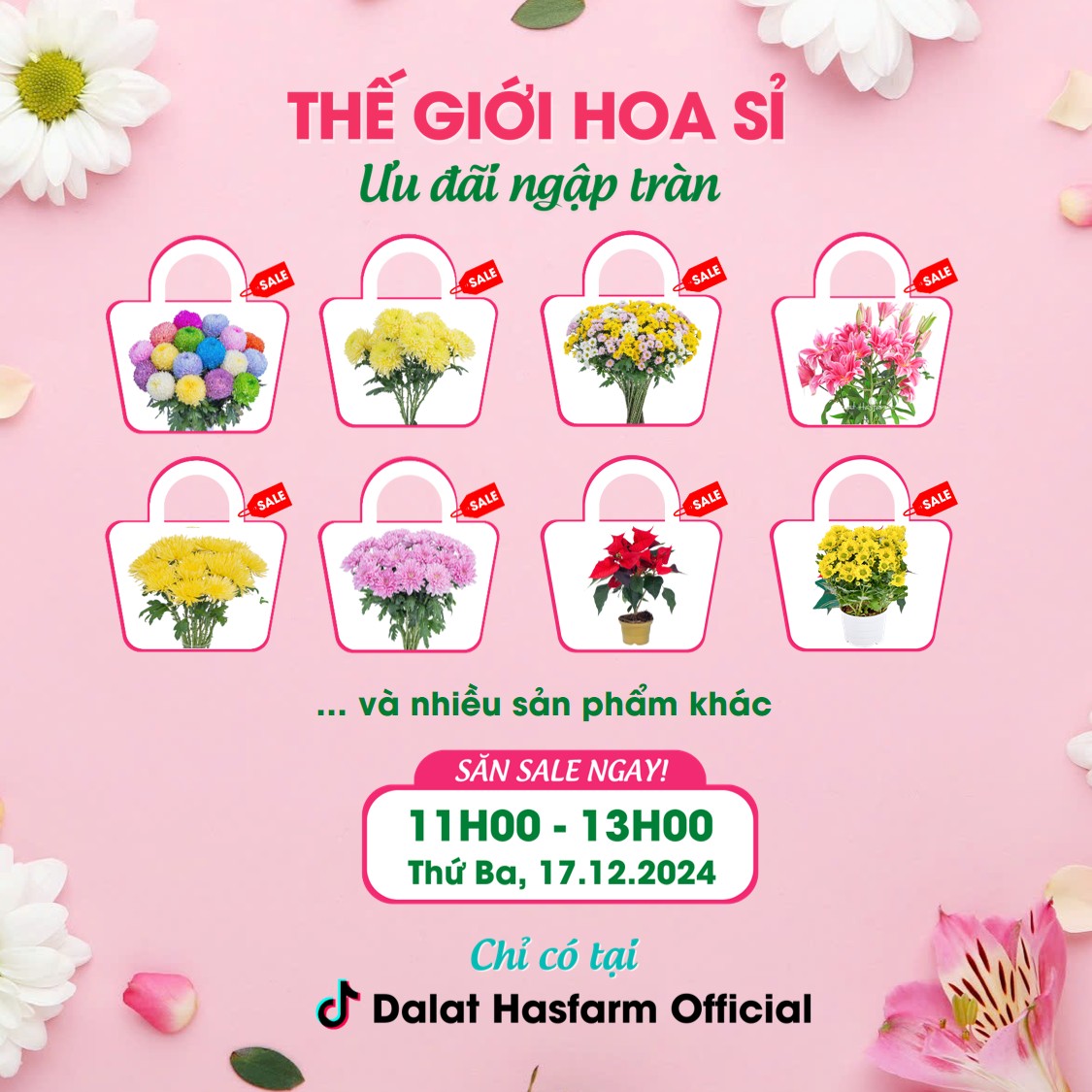 [Livestream 17.12.2024] - Thế Giới Hoa Sỉ, Ưu Đãi Ngập Tràn!