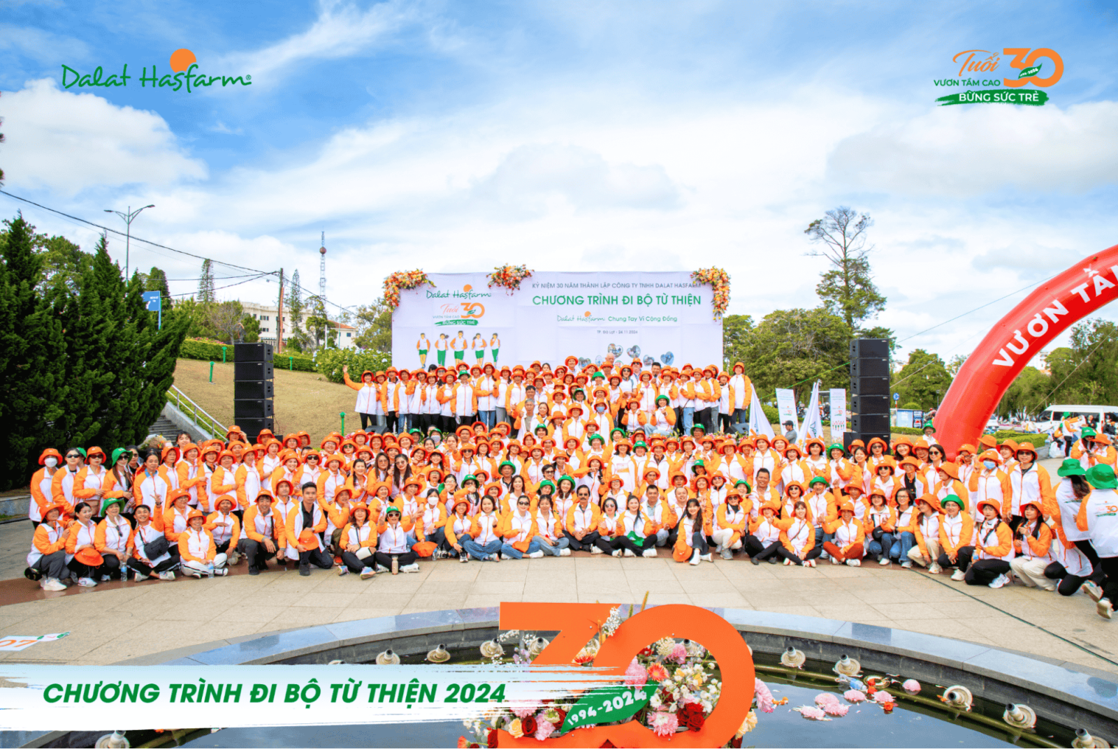 Hình 10 - Sự kiện đi bộ từ thiện 2024 Dalat Hasfarm
