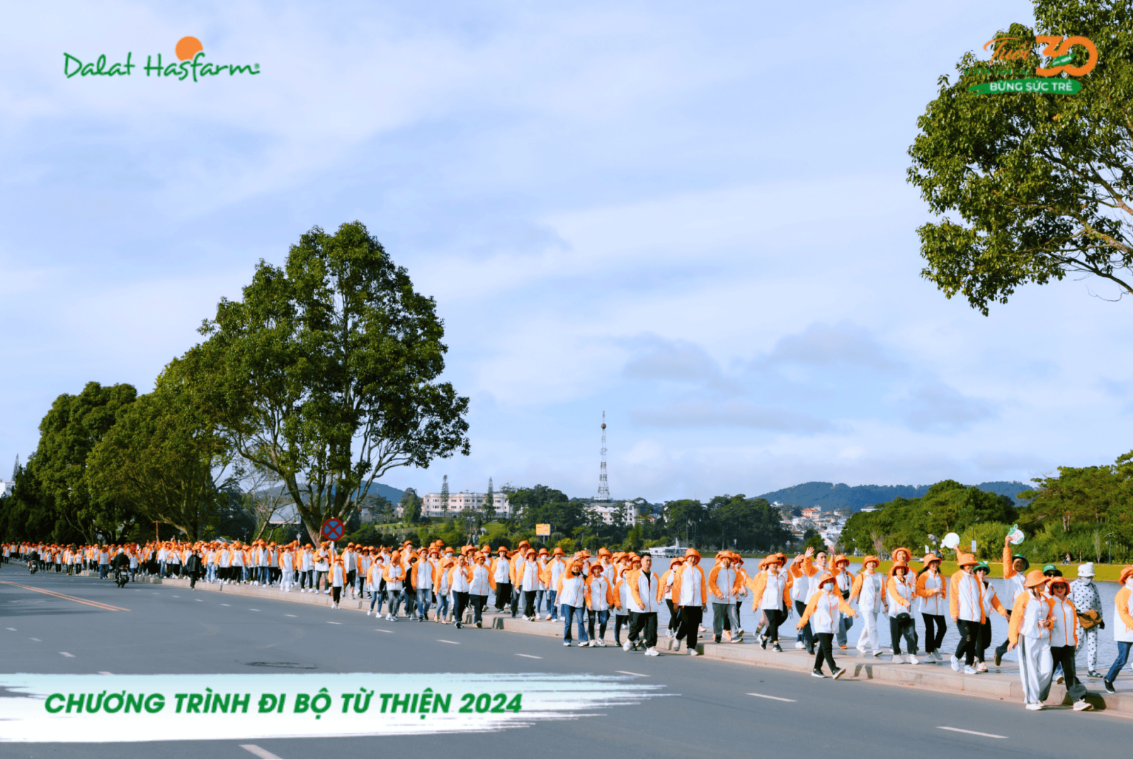 Hình 3 - Sự kiện đi bộ từ thiện 2024 Dalat Hasfarm
