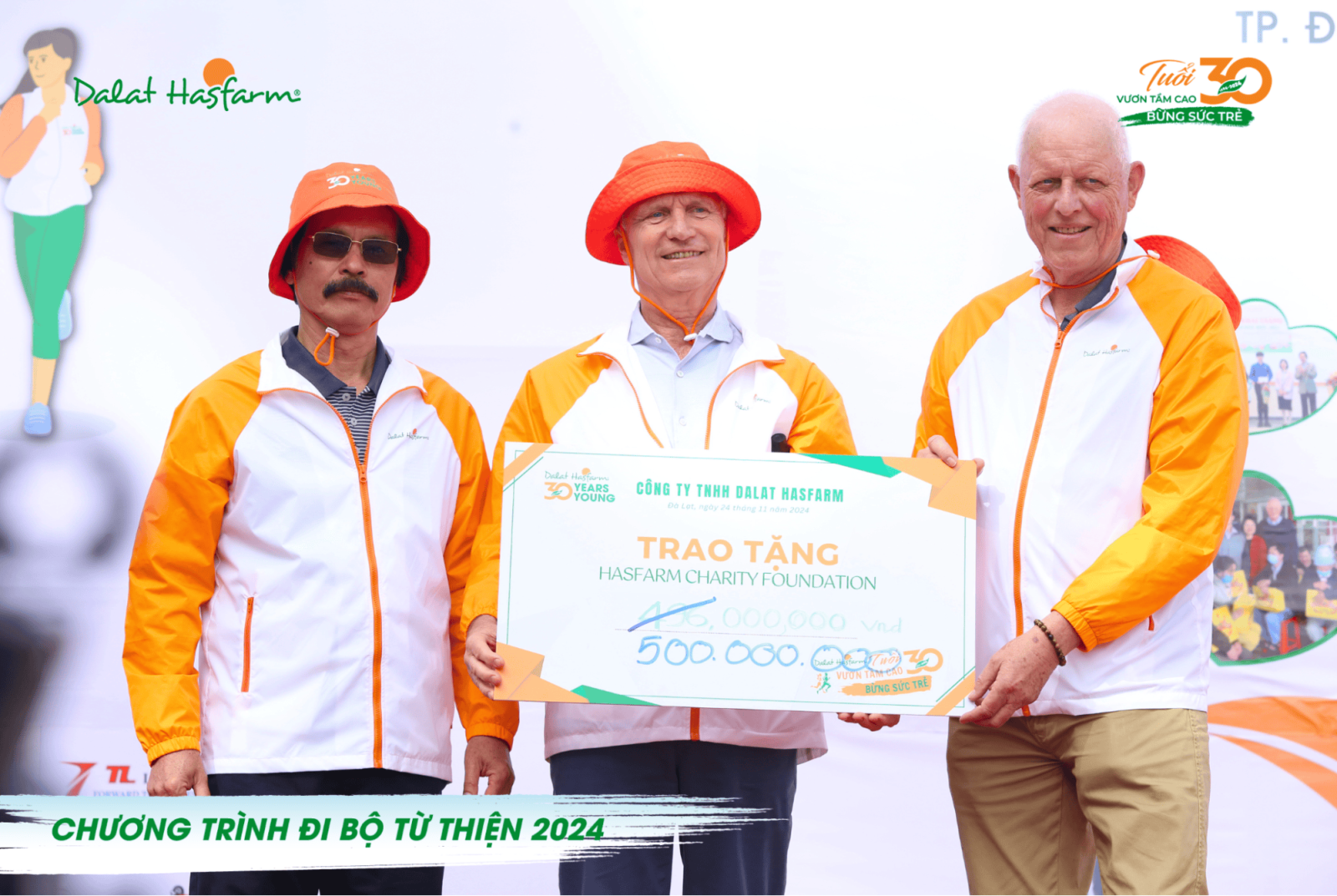 Hình 6 - Sự kiện đi bộ từ thiện 2024 Dalat Hasfarm