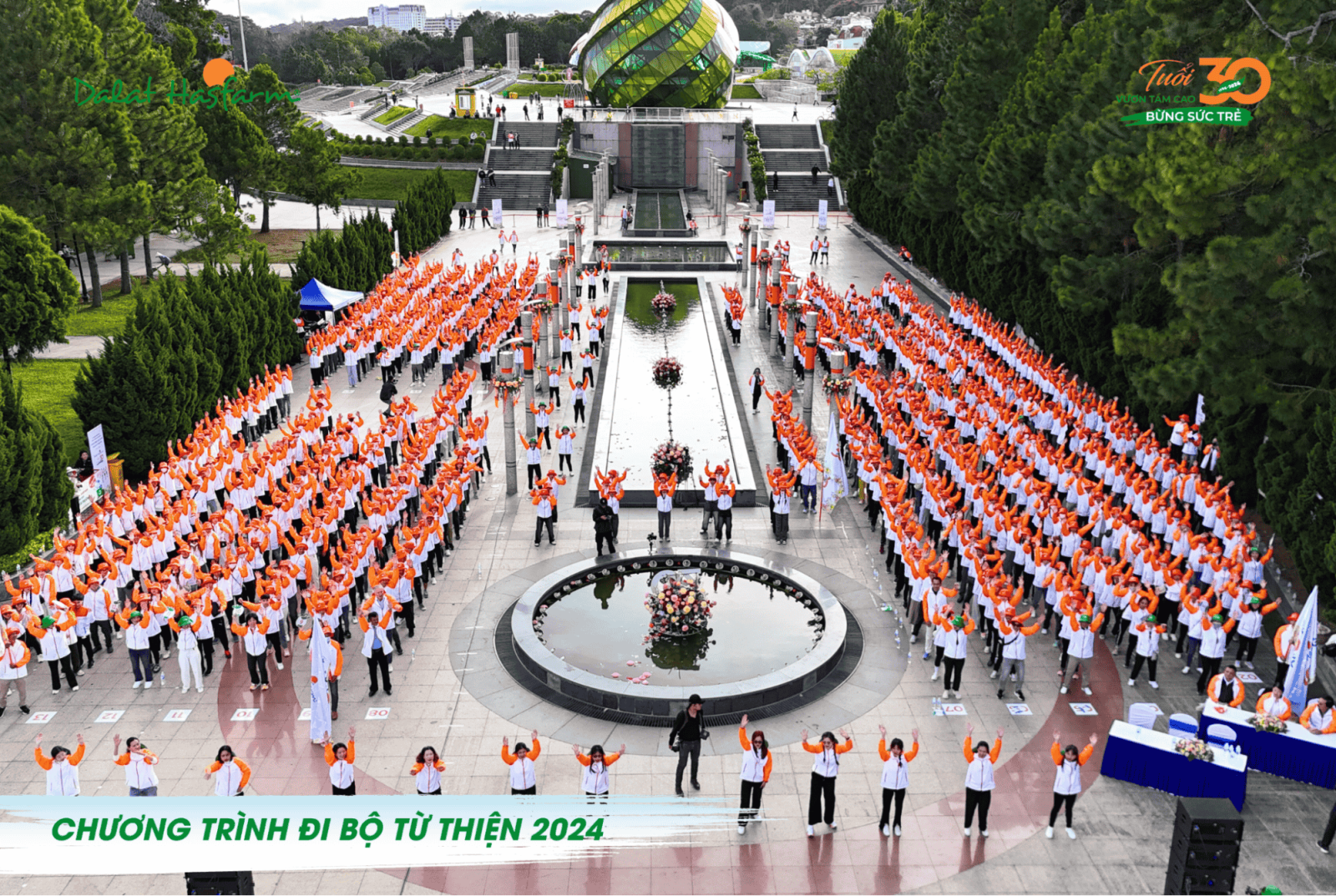 Hình 2 - Sự kiện đi bộ từ thiện 2024 Dalat Hasfarm